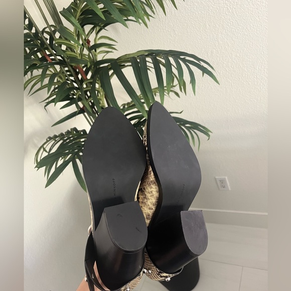 FINAL SALE-Rebecca Minkoff- Sallest Too block heel Mules  size 10 - Picture 7 of 8